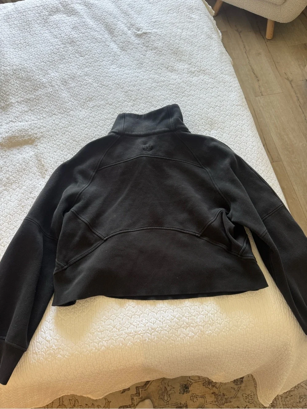 lululemon athletica Black Half-Zip Pullover Hoodie